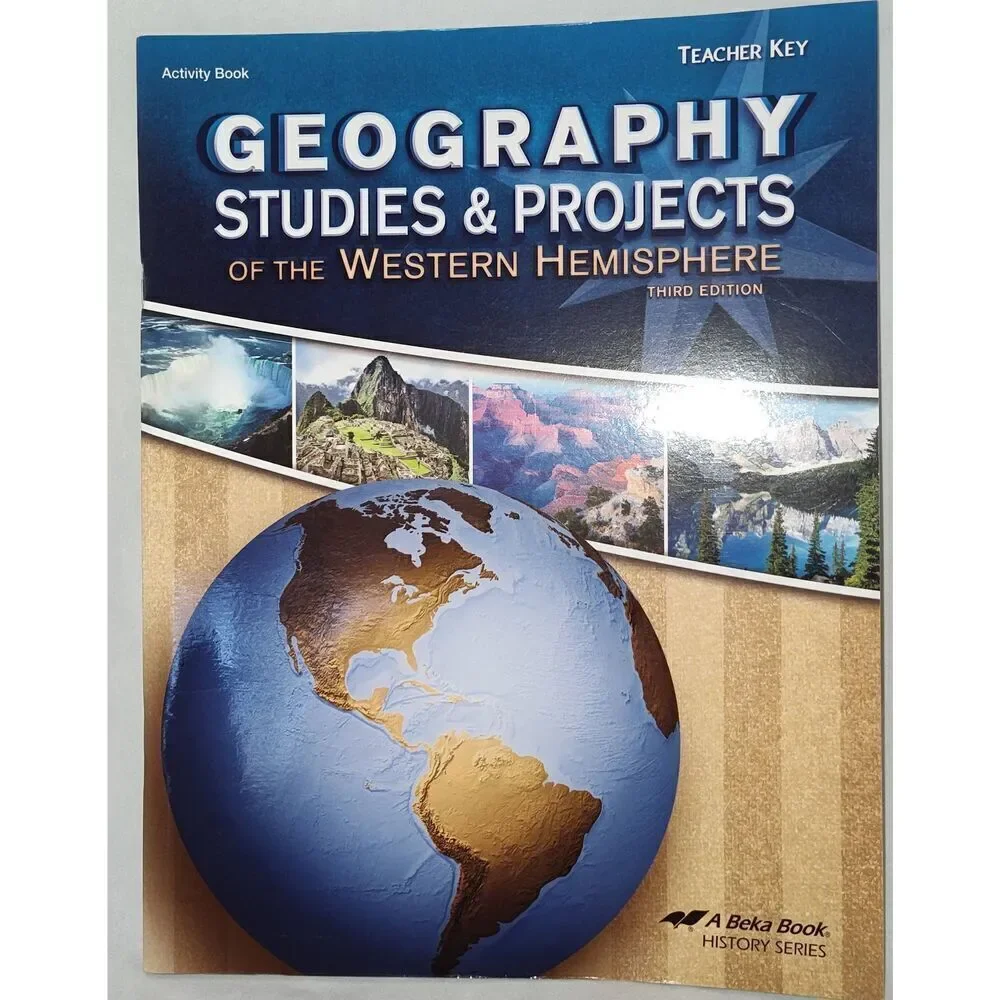 Abeka Geography Studies Projects Western Hemisphere Activity Book  Teacher Key